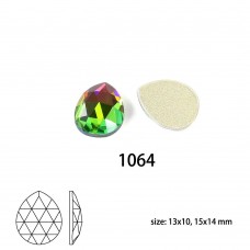 DZ-1064 Pear Drop Glass Rhinestones 